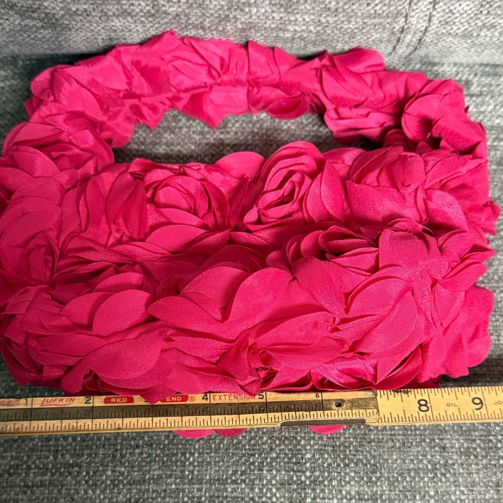 Elegant Pink Floral Women's Bag - Picture 8 of 8
